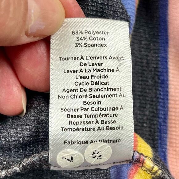 T by Talbots Women’s Stripes 3/4 Sleeve Button up Back Top Medium - Picture 8 of 11